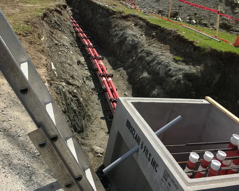 Génie civil souterrain — Réseau Hydro-Québec — Frontenac